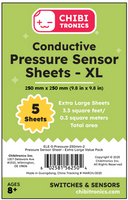 Conductive Pressure Sensitive Sheets (XL Value Pack) - Conductive Plastic (Velostat/Linqstat) 5 XL Sheet Pack