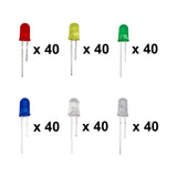 Through-Hole LED Variety MegaPack (240 LEDs)
