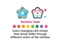 Animating Rainbow Fade LED Stickers 24 pack