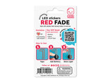 Animating Red Fade LED Stickers 6 pack
